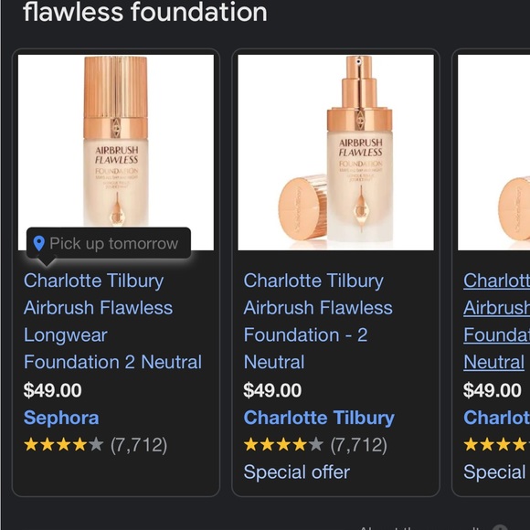 Charlotte Tilbury airbrush flawless foundation 1.0 oz - Picture 2 of 2